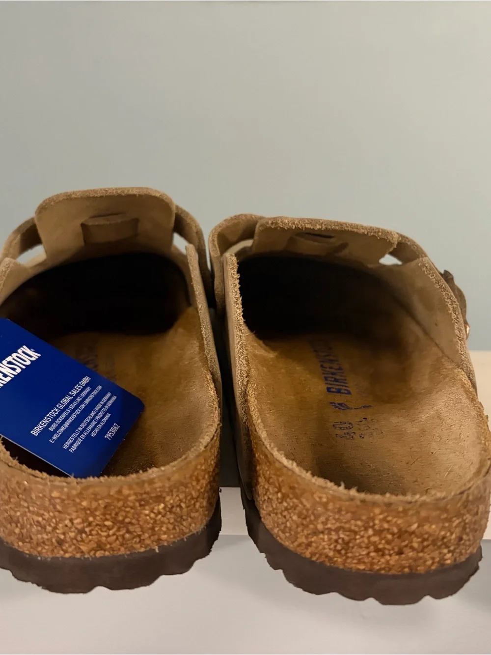 Birkenstock Boston Oiled Leather Clogs in Tobacco Brown - Picture 4 of 10